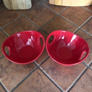 Rachael Ray set of Red Bowls
